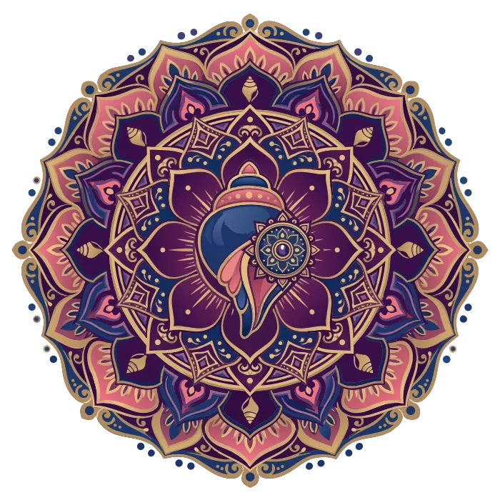 Ornamental badge for Vaikuṇṭha, the spiritual sky.